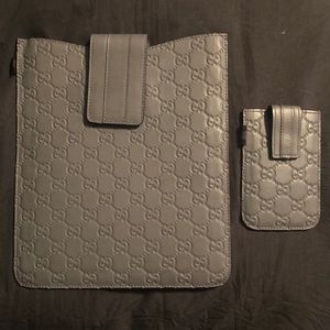 Gucci IPad case and matching IPhone case